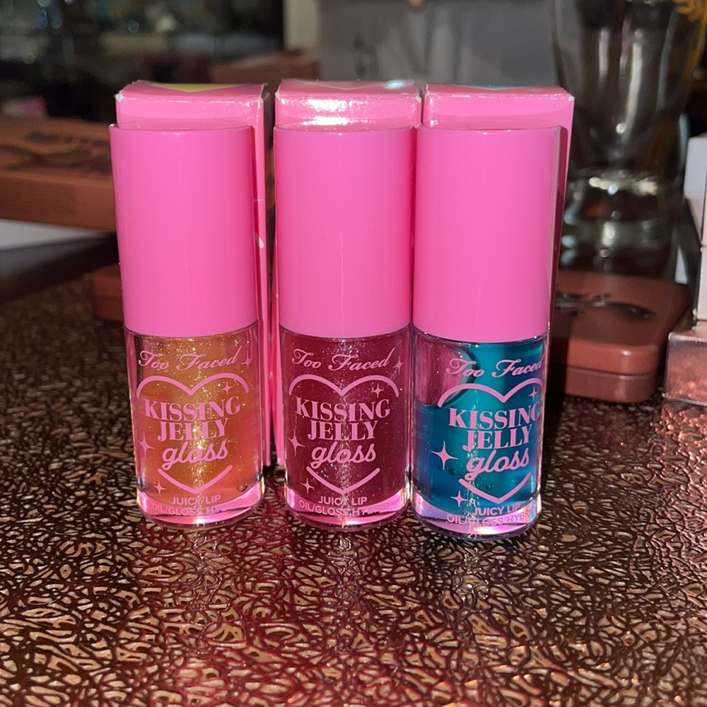 Too faced kissing jelly gloss, Juicy lip oil, gloss hybrid